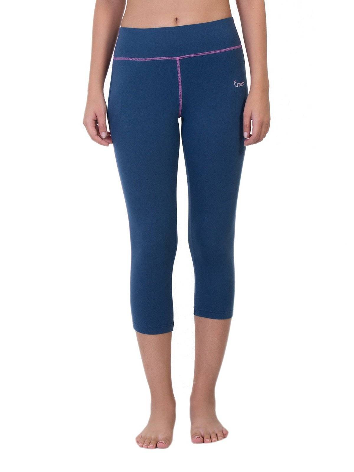 Buy Alphabet® Women's Rib Stretchable Capri 3/4 track pants with double  pocket at Amazon.in